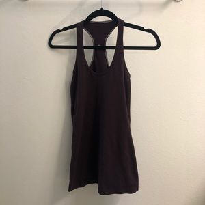 Maroon lululemon racerback top